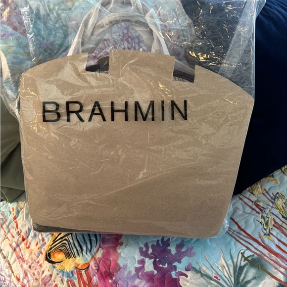 BRAHMIN NWT LARGE DUXBURY IN SILVER LINING WINDERMERE - Picture 5 of 5